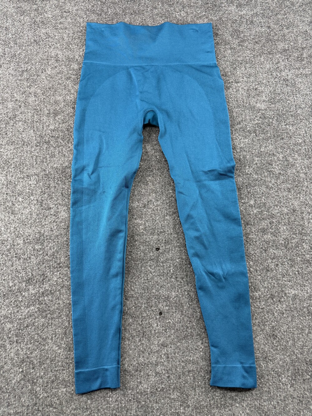 SET ACTIVE Leggings Womens Small Blue Seamless High Waist Ankle Yoga Gym Pants
